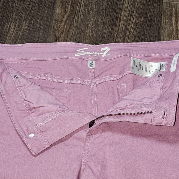 NWT Seven7 Womens Weekend Frayed Shorts Lavender Sz 16 - Picture 4 of 16